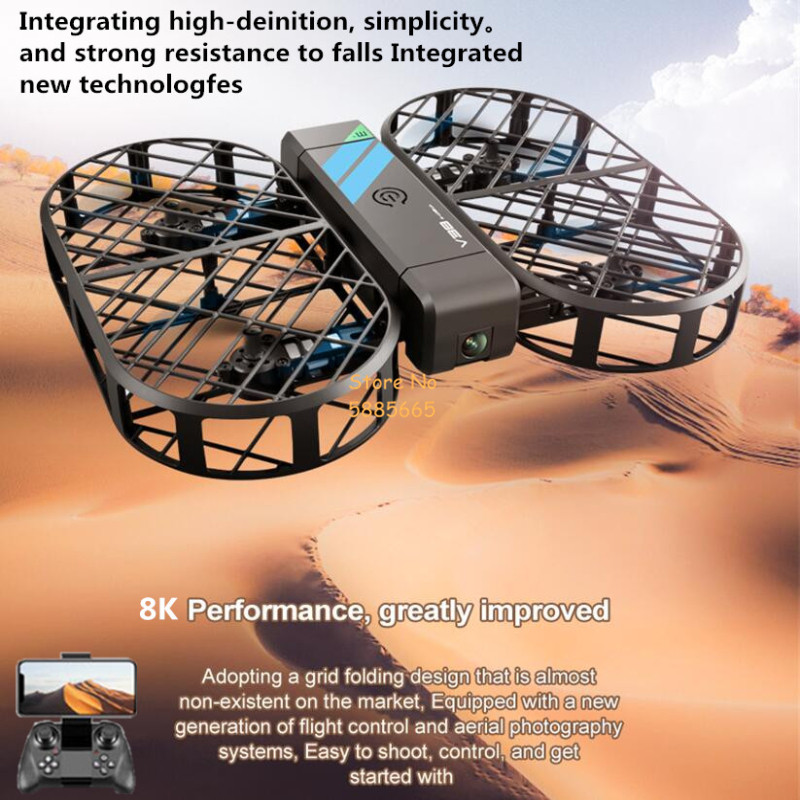 Drone Ae Rc - 8K HD Kamera 360° ° Koruma