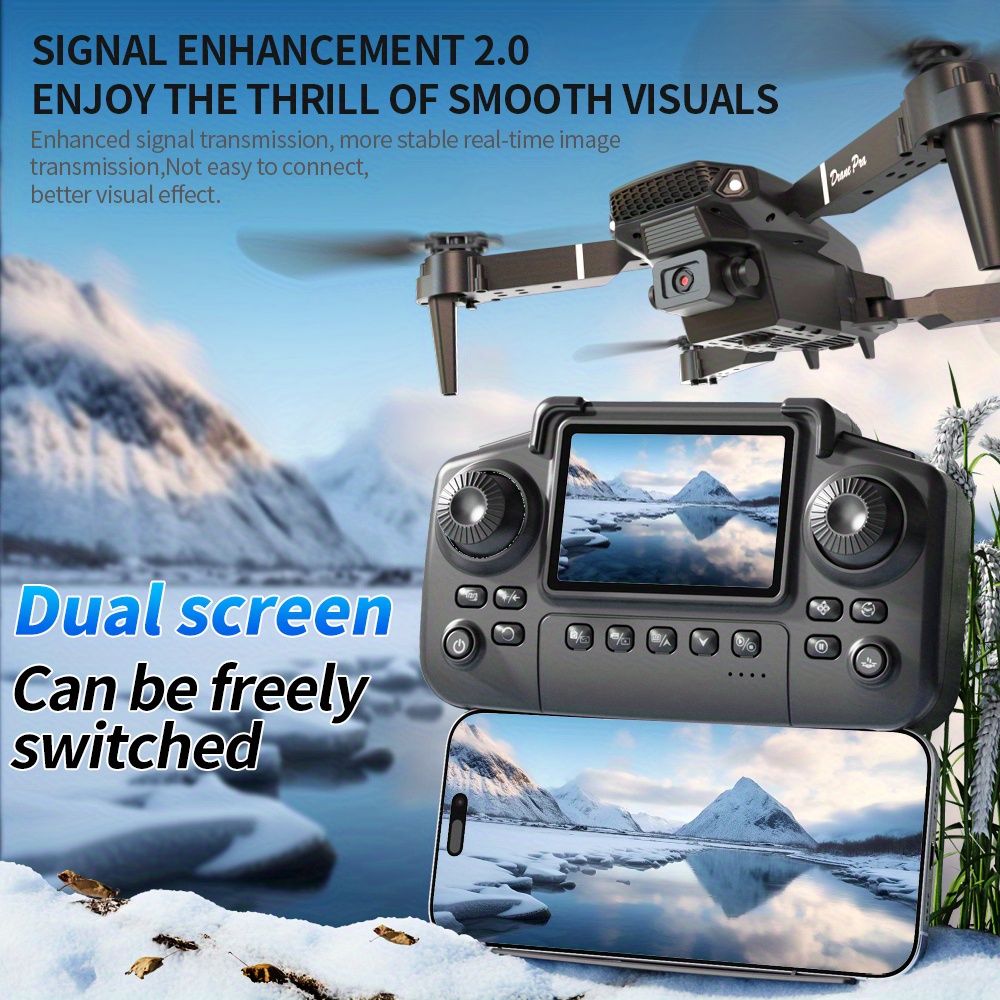 E88 Ekran Kontrollü Profesyone - Drone E88 Rc Quadcopter incelemesi ve fiyatı