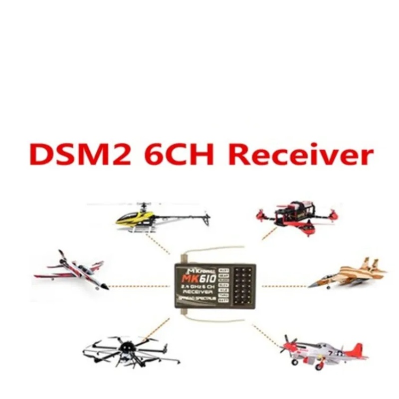 DSM2 MK610 AR6100 2.4G 6CH RC  - Drone Rc Leading incelemesi ve fiyatı
